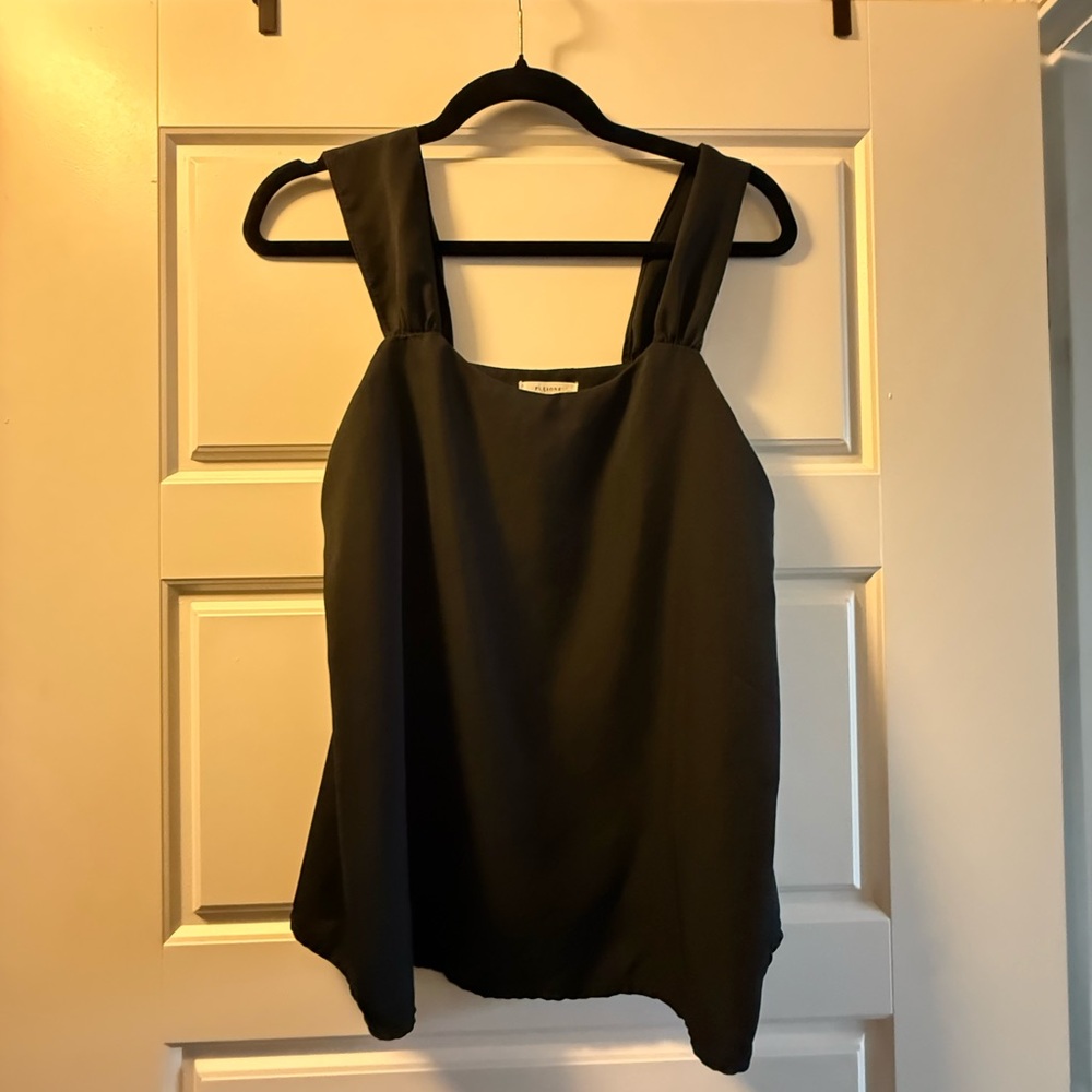 Pleione Black Camisole Top